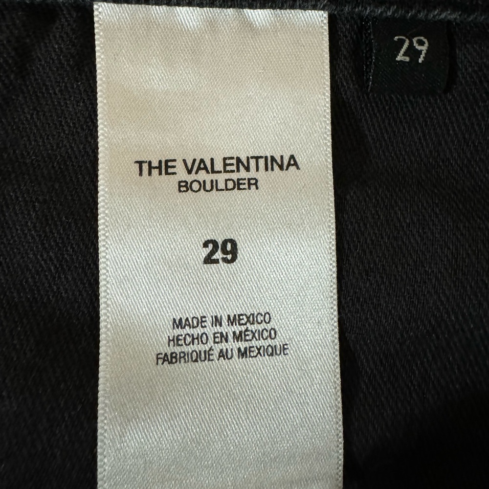 Favorite Daughter Valentina Jeans Black Boulder Wash size 29 high rise NWT - Picture 8 of 11